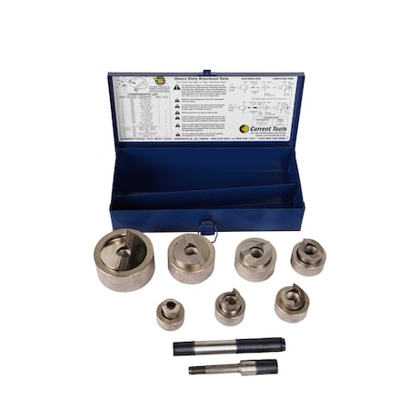 Current Tools 1/2" to 2" Piece Maker SS Knock-Out Set for Stainless Steel 160SS